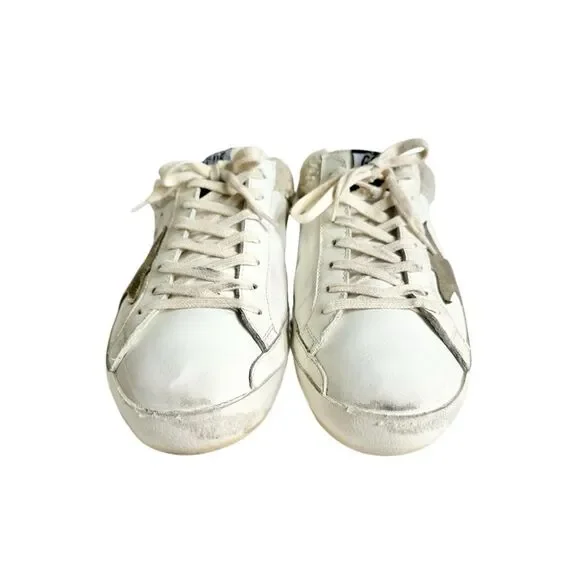 🔃Golden Goose Super Star Distressed Leather Shearling Lined Men’s Sneakers - Picture 4 of 10